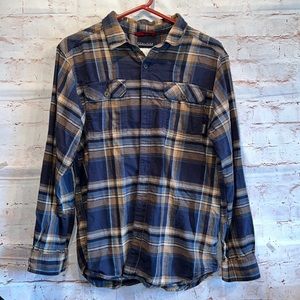 Columbia Men’s flare Gun Flannel lll plaid button down pockets warm M collared